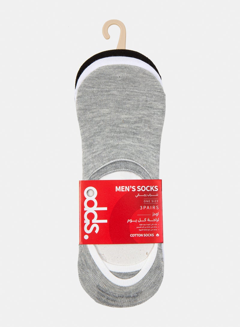 Odds Men's Pack of 3 Lycra invisible Casual Socks - Image 5